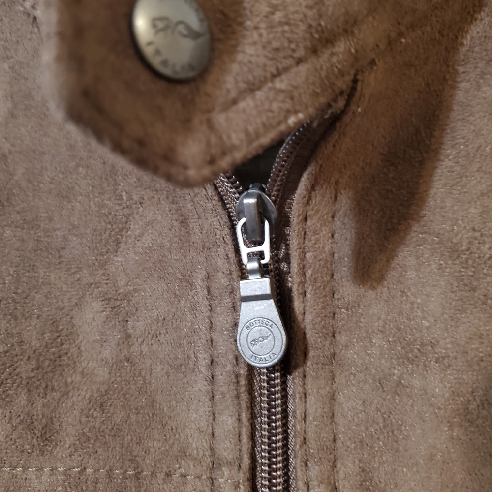 Bottega Italia Venezia Men's Genuine Suede Jacket Large EUC Luxury - Picture 3 of 5